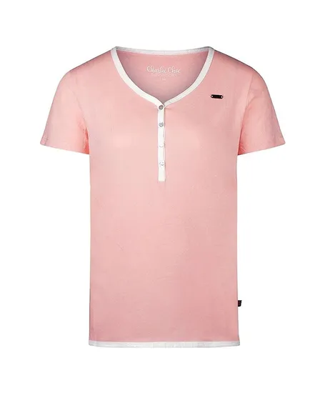 Charlie Choe Pyjamashirt Effen