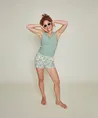 Charlie Choe Pyjamashort Bloemenprint