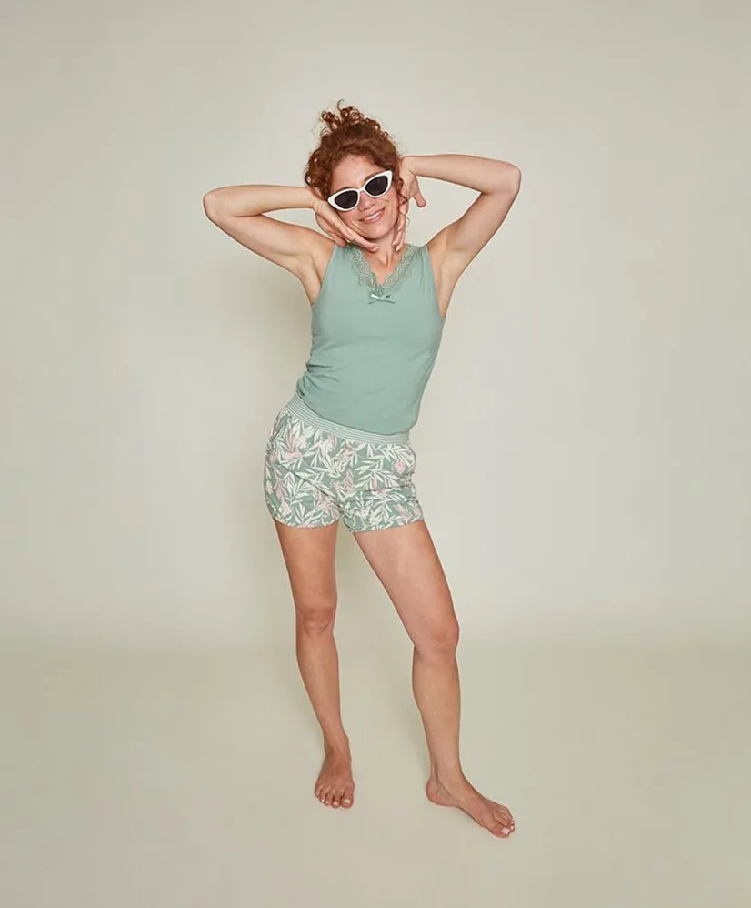 Charlie Choe Pyjamashort Bloemenprint
