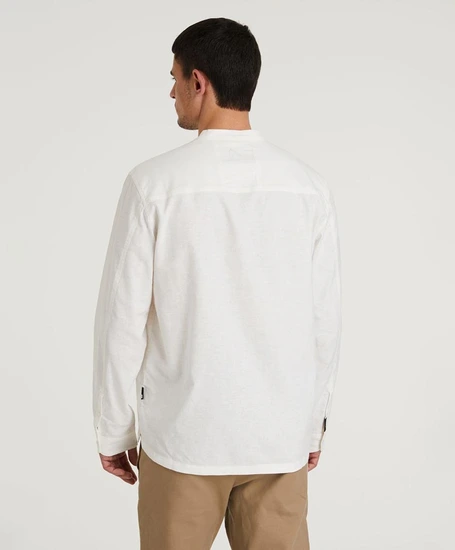Chasin' Overhemd Mao Linen Regular Fit