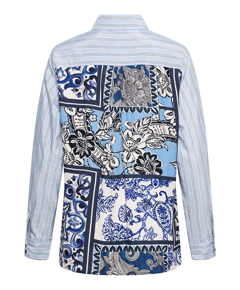 &Co Blouse Aubrie Stripe Patchwork