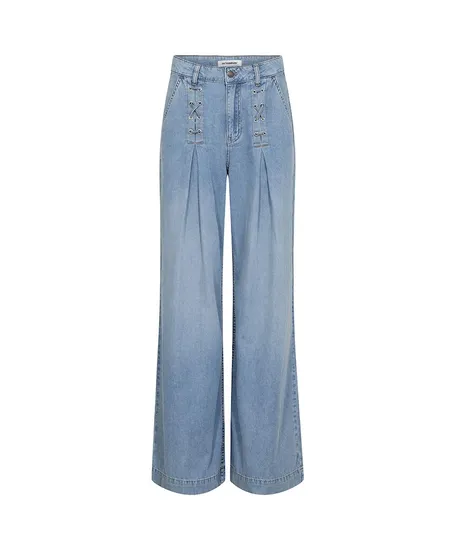 co'couture Jeans Cindy Eyelet Wide Leg