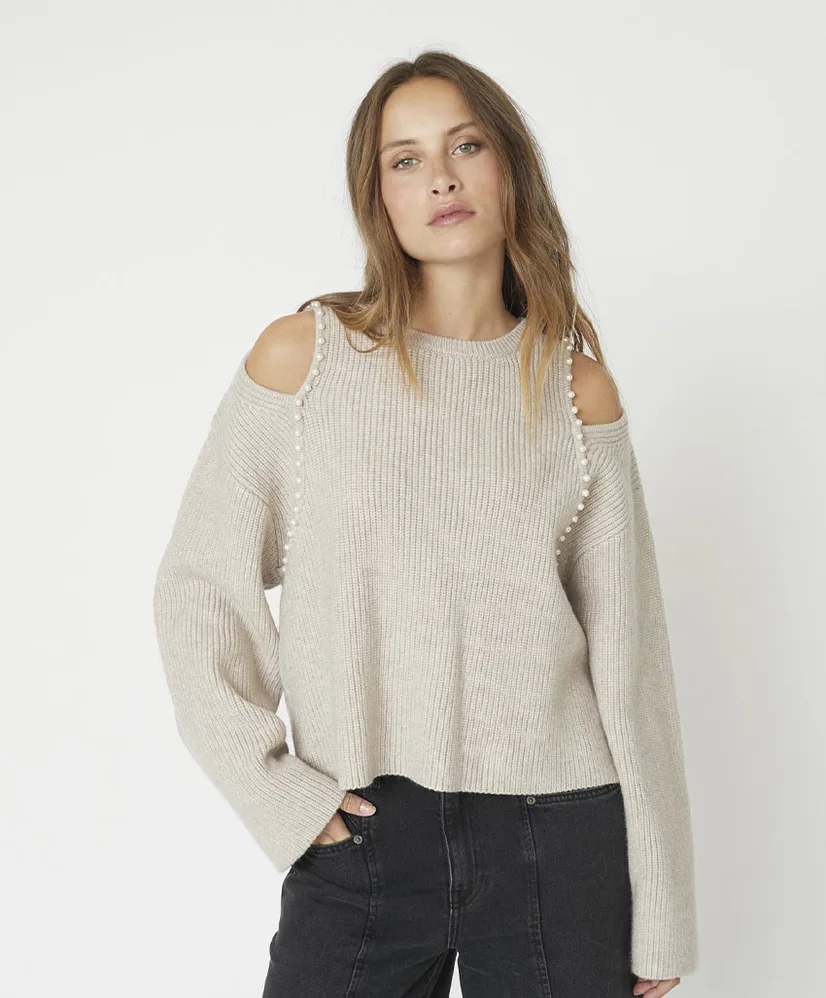 co'couture Trui Row Pearl