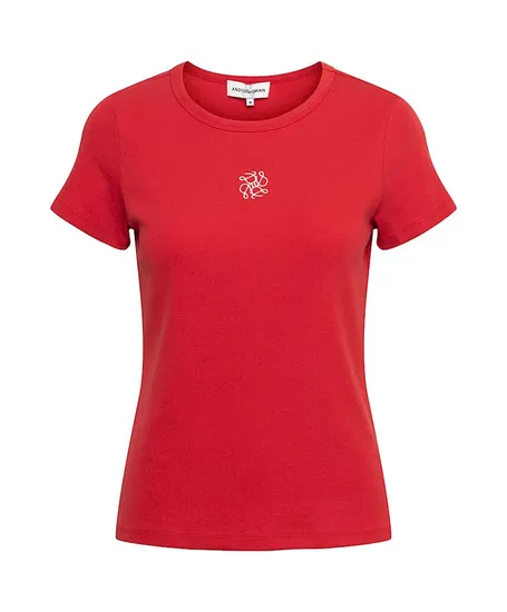 &Co T-shirt Rib Savi Embro