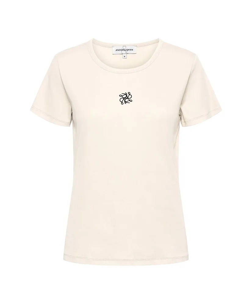 &Co T-shirt Rib Savi Embro