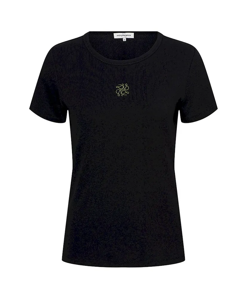 &Co T-shirt Rib Savi Embro
