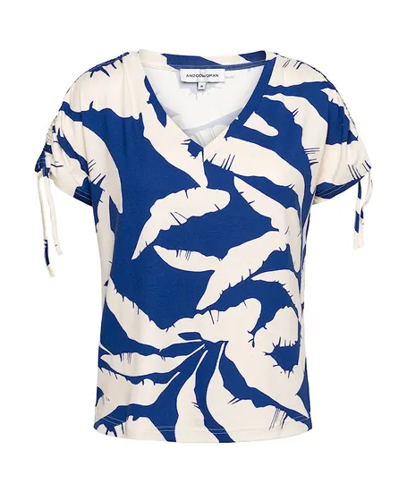 &Co T-shirt Viana Banana Leaf