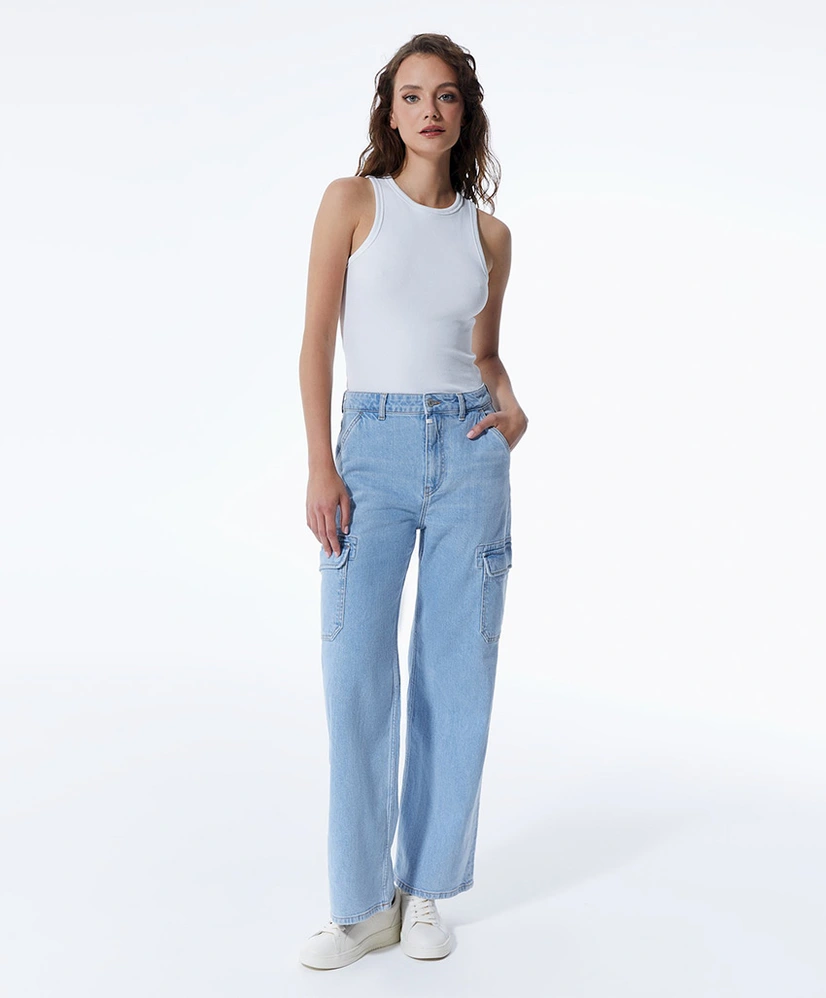 COJ Denim Cargo Jeans Straight Charlotte