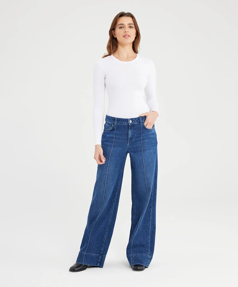 COJ Denim Jeans Straight Wide Leg Layla