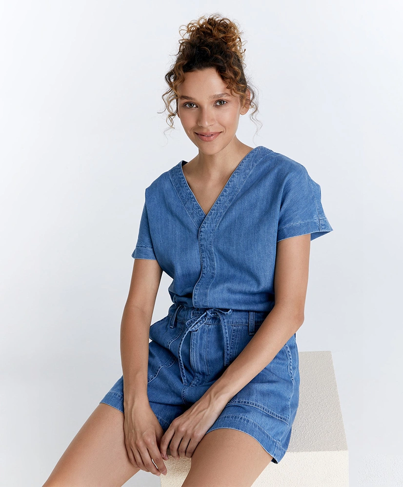 COJ Denim Playsuit Tina