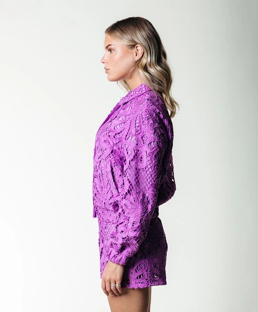 Colourful Rebel Bomerjack Bente Lace Jacquard