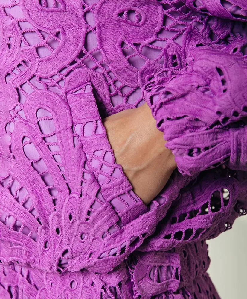 Colourful Rebel Bomerjack Bente Lace Jacquard
