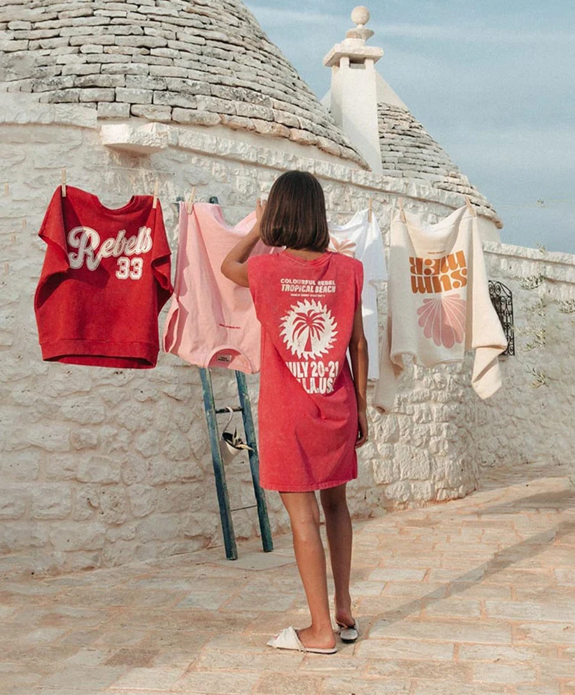 Colourful Rebel Jurk Tropical Beach