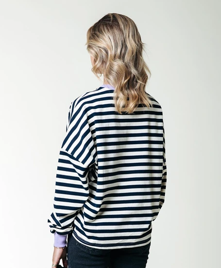 Colourful Rebel Sweater Stripe Contrast