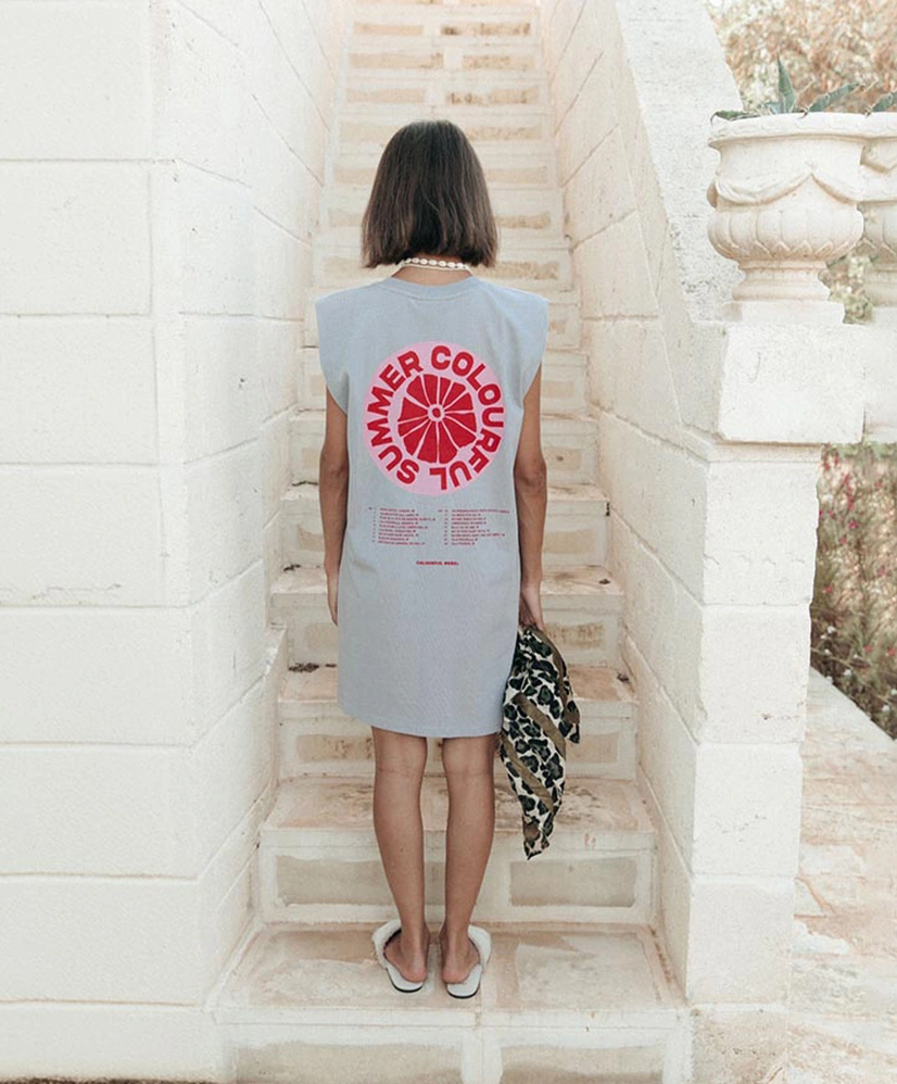 Colourful Rebel T-shirt Jurk Summer Padded