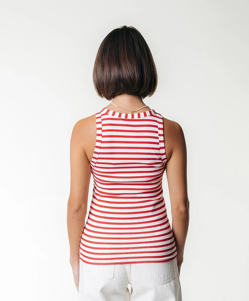 Colourful Rebel Top Sachi Striped Rib