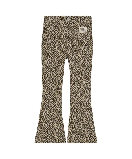 Daily7 Flared Broek Leopard