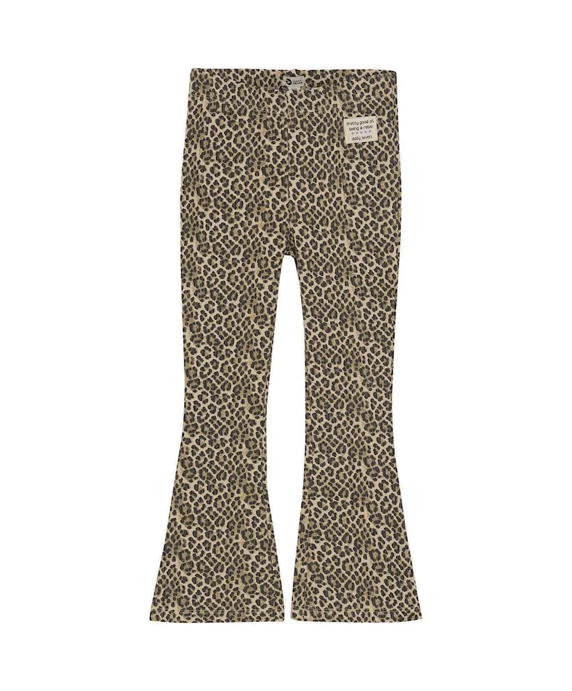 Daily7 Flared Broek Leopard