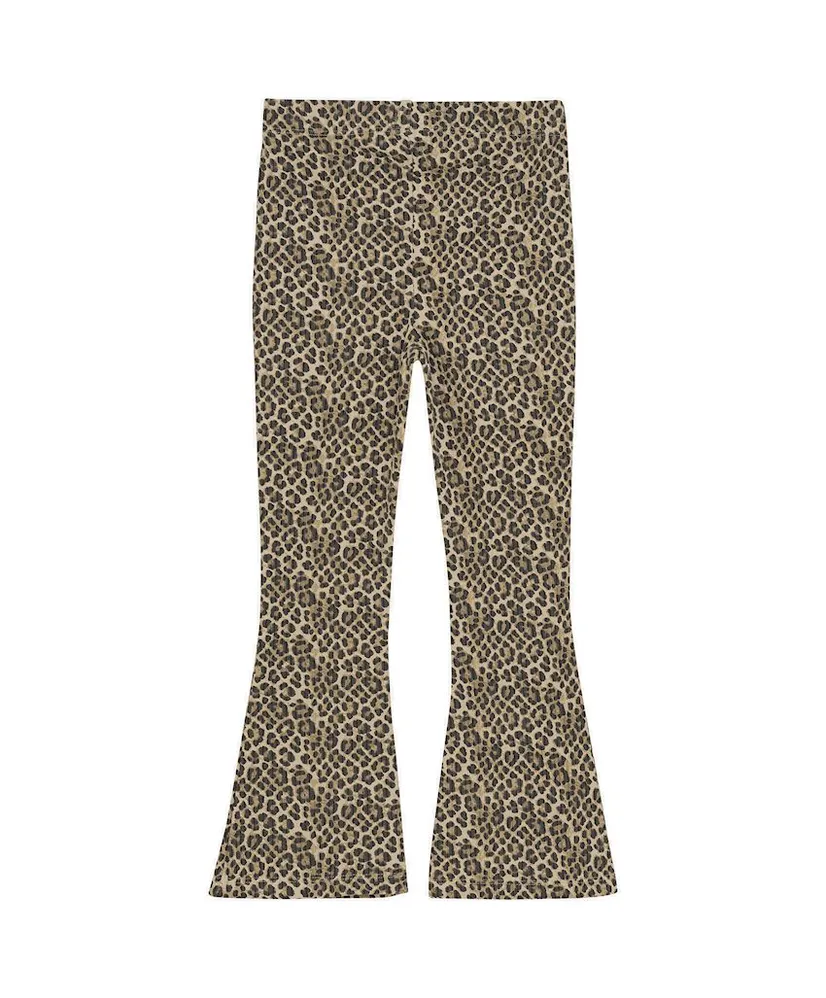 Daily7 Flared Broek Leopard