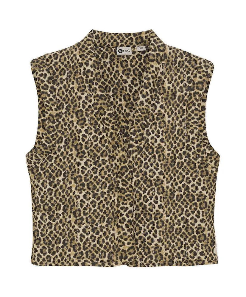 Daily7 Gilet Leopard