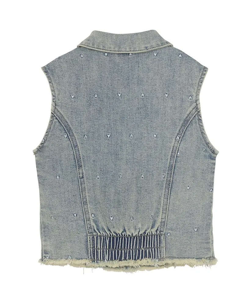 Daily7 Spijker Gilet Allover Print
