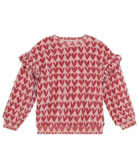 Daily7 Sweater Heart Print