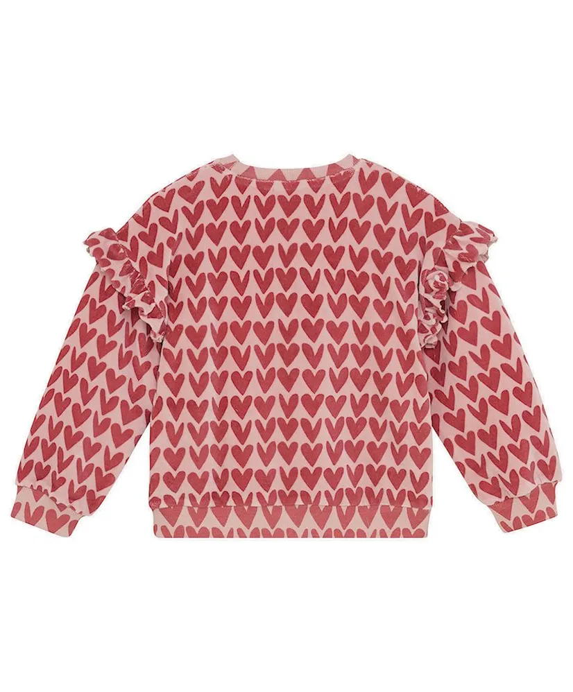 Daily7 Sweater Heart Print