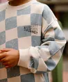 Daily7 Sweater Oversized Check Print