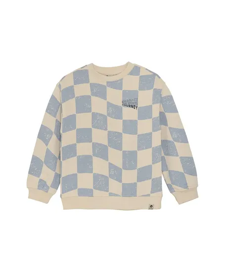 Daily7 Sweater Oversized Check Print