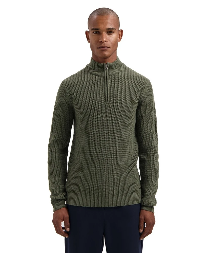 Dstrezzed Half Zip Trui Skipper Ribknit