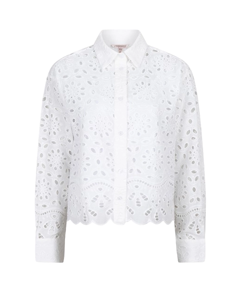 EsQualo Blouse Broidery Anglaise