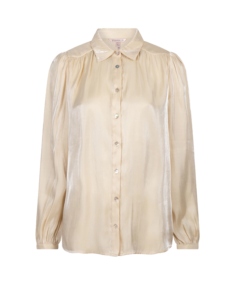 EsQualo Blouse Gathering Changeant