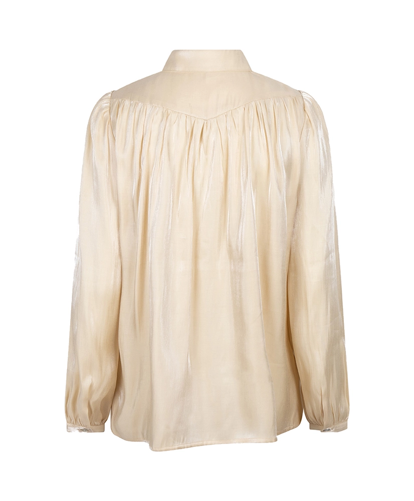 EsQualo Blouse Gathering Changeant
