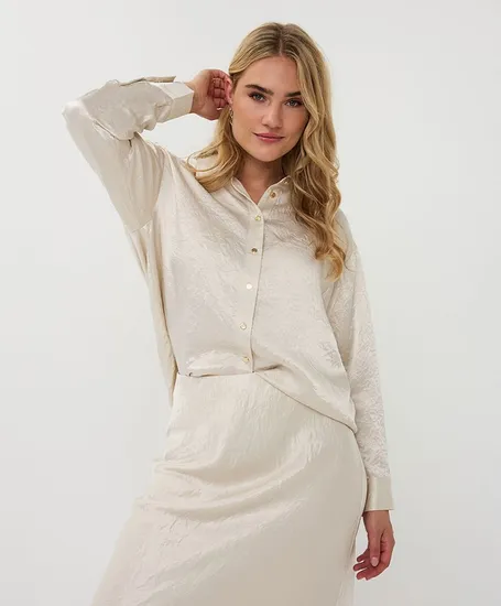 EsQualo Blouse Oversized Acetate