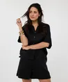 EsQualo Blouse Oversized Linnen