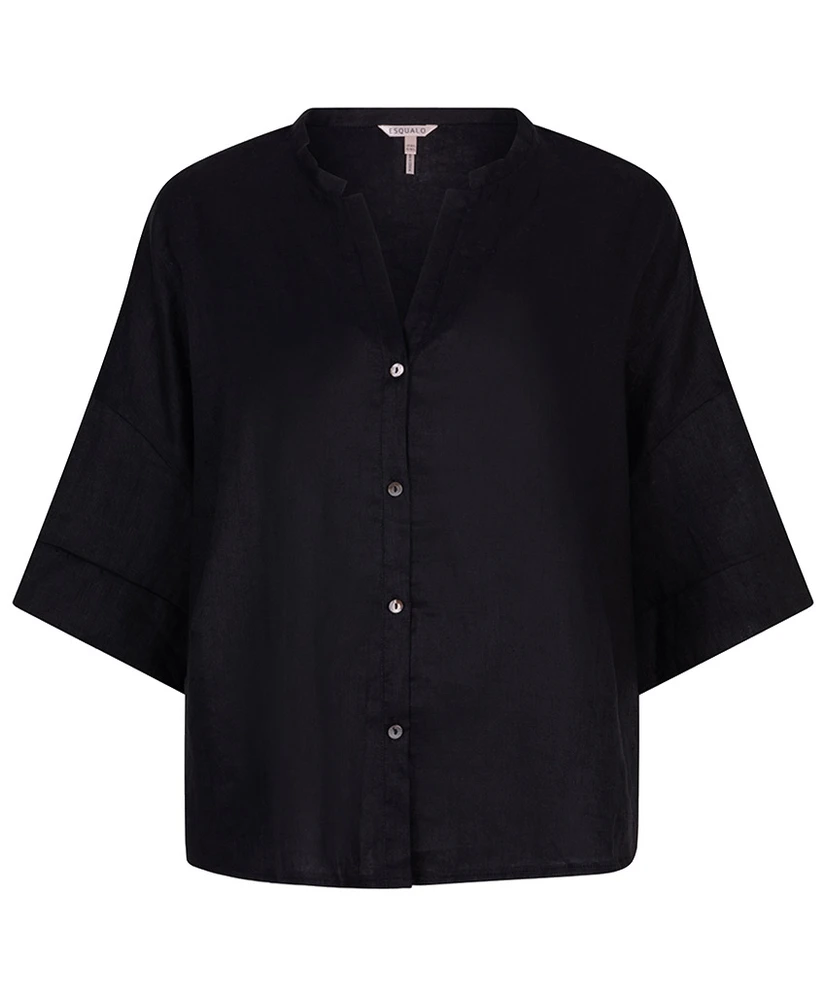 EsQualo Blouse Oversized Linnen