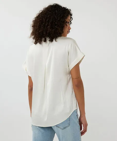 EsQualo Blouse Satin Look