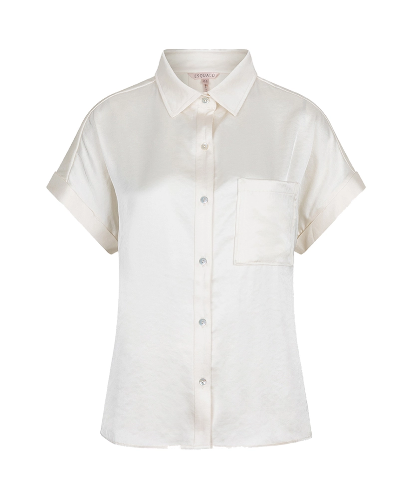 EsQualo Blouse Satin Look