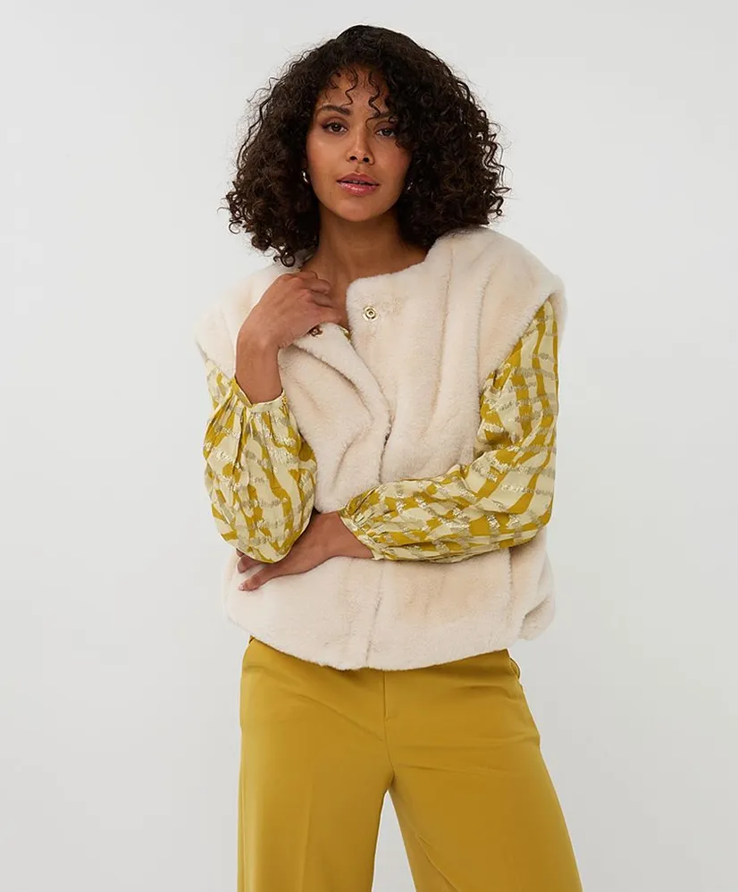 EsQualo Bodywarmer Fake Fur