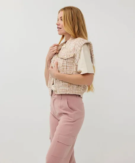 EsQualo Gilet Tweed