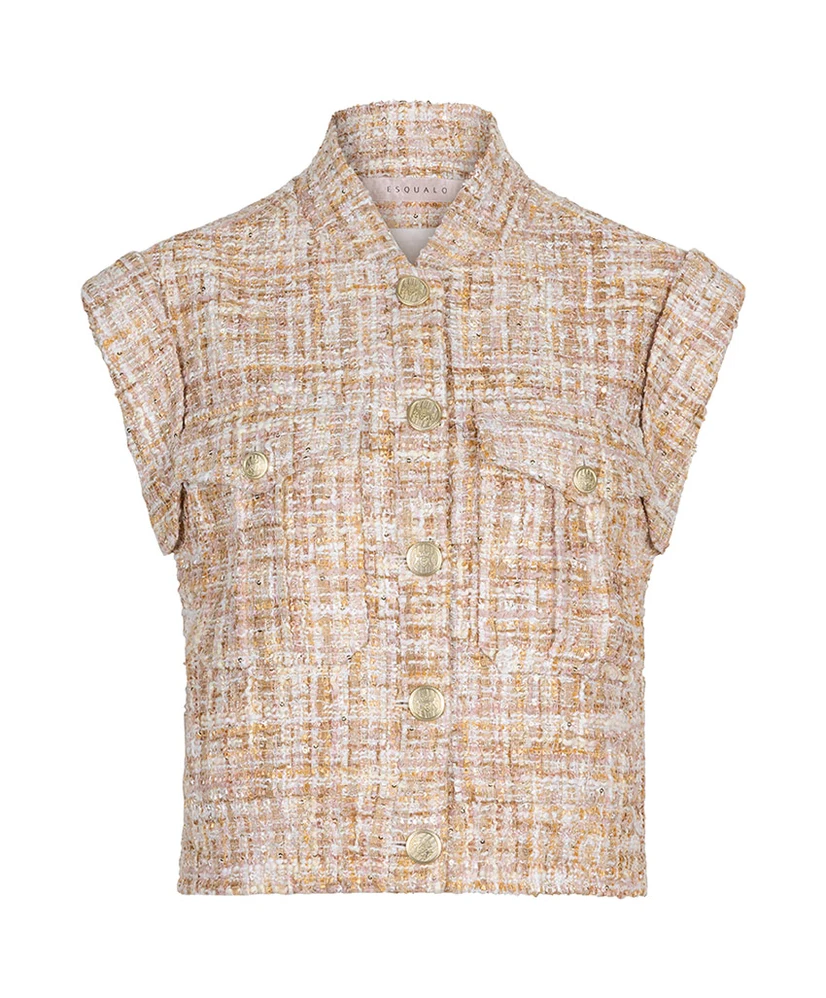 EsQualo Gilet Tweed