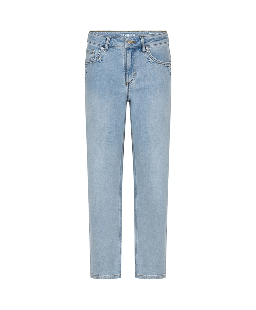 EsQualo Jeans Embroidery Straight Fit