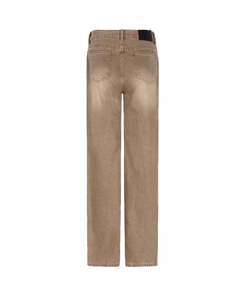 EsQualo Jeans Wide Leg Garment Dye