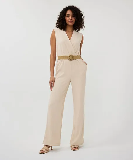 EsQualo Jumpsuit Fancy Crinkle