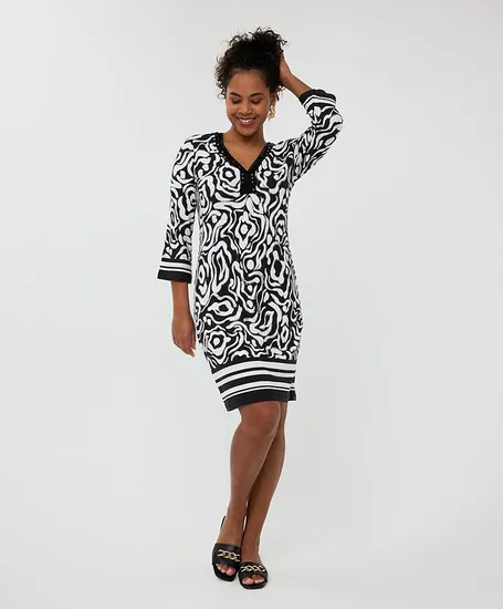 EsQualo Jurk Playful Print