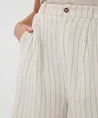 EsQualo Shorts Linnen Stripe