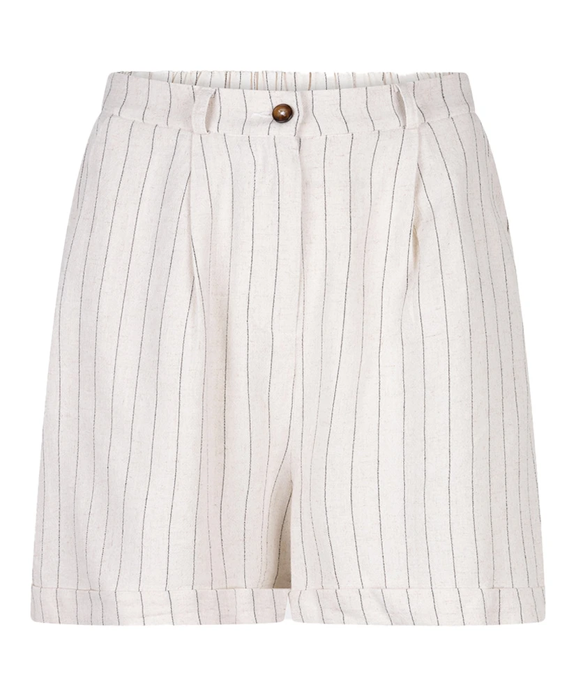 EsQualo Shorts Linnen Stripe