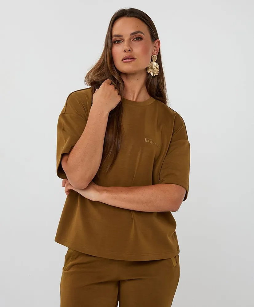 EsQualo T-shirt Oversized Modal