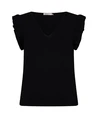 EsQualo Top V-neck Ruffle