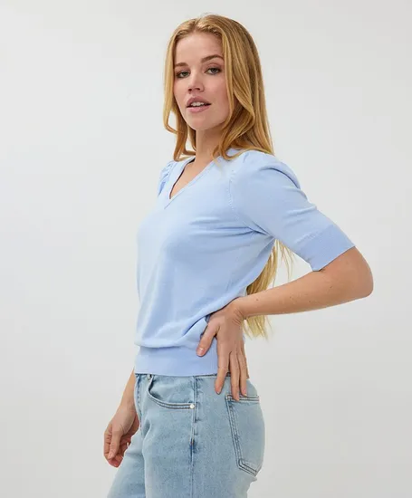 EsQualo Trui V-hals Basic Knit